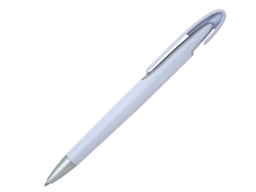 Ручка шариковая, пластик, белый/серебро артикул PS08-2/WT