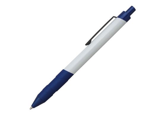 Ручка шариковая, металл, белый/синий артикул 201095-A/BU