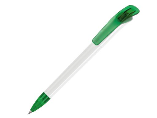 Ручка шариковая, пластик, белый/зеленый Focus артикул F-99/1040