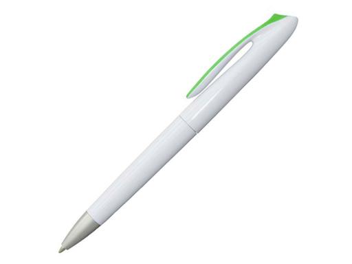 Ручка шариковая, пластик, белый/светло зеленый артикул PS06-3/LGR
