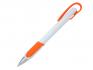 Ручка шариковая, пластик, белый/оранжевый артикул 201017-A/OR