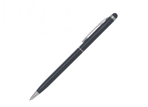 Ручка шариковая, СЛИМ СМАРТ, металл, серый/серебро артикул 007/GY-GY