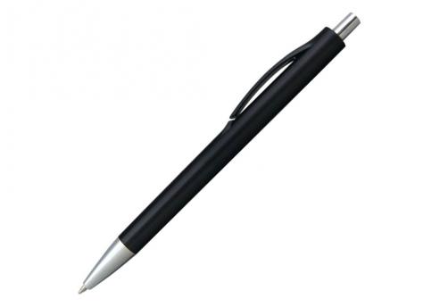 Ручка шариковая, пластик, черный/серебро артикул 201056-B/BK
