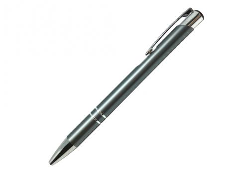Ручка шариковая, COSMO, металл, серый/серебро артикул SJ/AN pantone 445 C