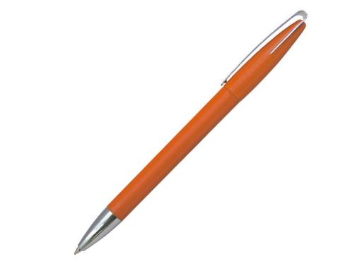 Ручка шариковая, пластик, металл, оранжевый/серебро артикул 9122/OR