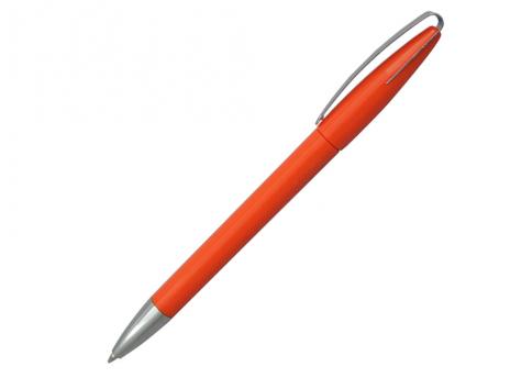 Ручка шариковая, пластик, металл, оранжевый/серебро артикул 9122/OR-1655