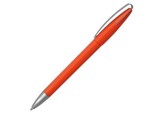 Ручка шариковая, пластик, металл, оранжевый/серебро артикул 9122/OR-1655