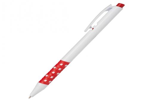 Ручка шариковая, пластик, белый/красный, Pixel артикул 201116-A/RD