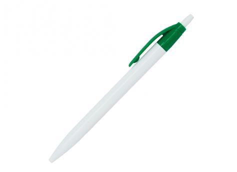 Ручка шариковая, Simple, пластик, белый/зеленый артикул 501010-A/GR