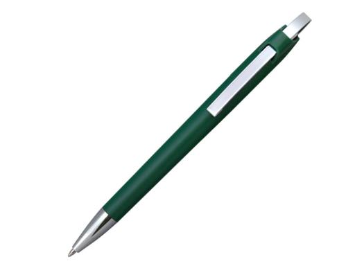 Ручка шариковая, пластик, зеленый/серебро, АУРА артикул 201019-А/GR