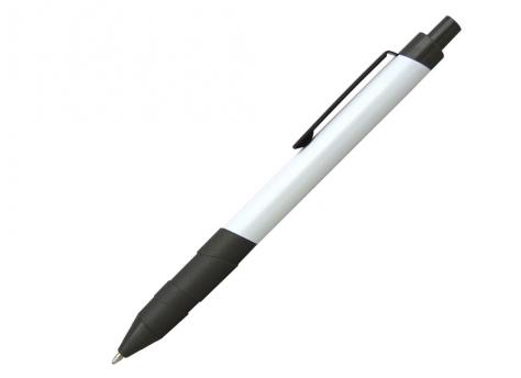 Ручка шариковая, металл, белый/серый артикул 201095-A/AN