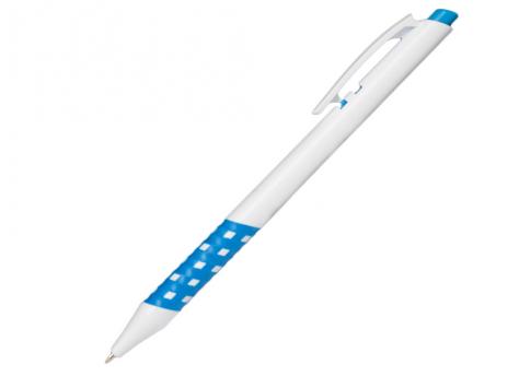 Ручка шариковая, пластик, белый/голубой, Pixel артикул 201116-A/LBU