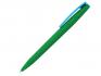 Ручка шариковая, пластик, софт тач, зеленый/голубой, Z-PEN артикул 201020-BR/GR-348-LBU