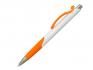 Ручка шариковая, пластик, белый/оранжевый, ГАУДИ артикул 201029-A/OR