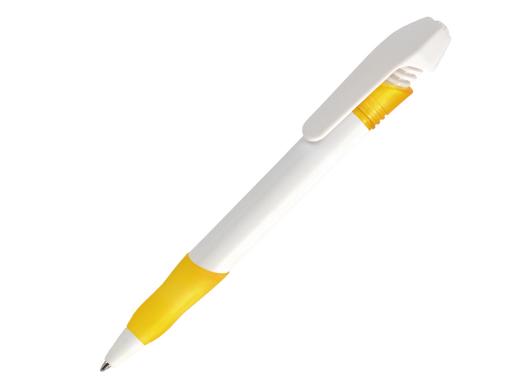 Ручка шариковая, пластик, белый/желтый Nemo артикул N-99/1080
