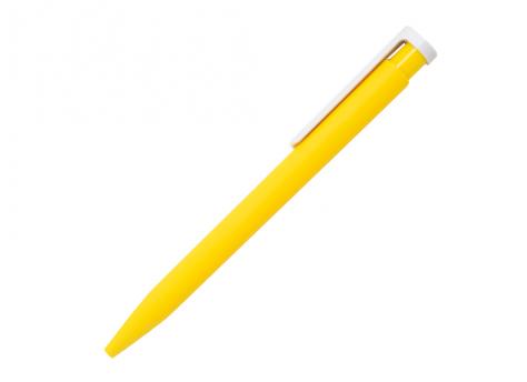Ручка шариковая Stanley, пластик, софт тач, желтый/белый артикул 201132-BR/YE