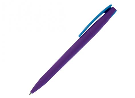 Ручка шариковая, пластик, софт тач, фиолетовый/голубой, Z-PEN Color Mix артикул 201020-BR/VL-LBU