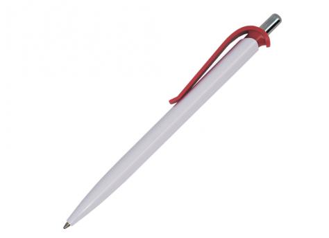 Ручка шариковая, пластик, белый/красный, Efes артикул 401018-A/RD