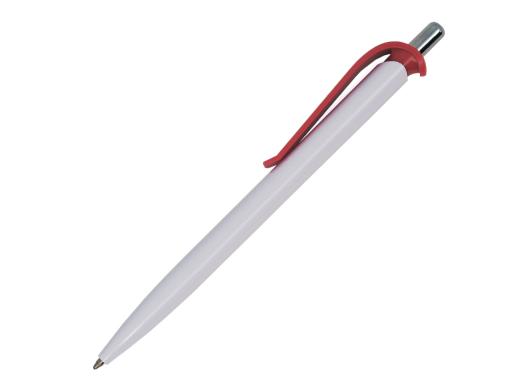Ручка шариковая, пластик, белый/красный, Efes артикул 401018-A/RD