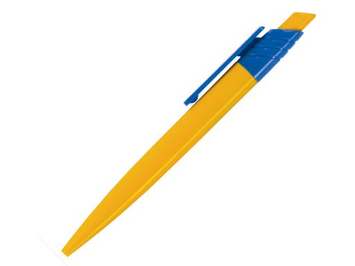Ручка шариковая, пластик, желтый/синий Dream артикул D-80/20