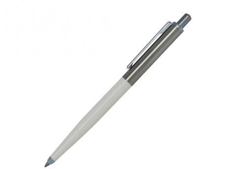 Ручка шариковая, металл/пластик, белый/серебро, Best Point Metal артикул 2000-B/WT