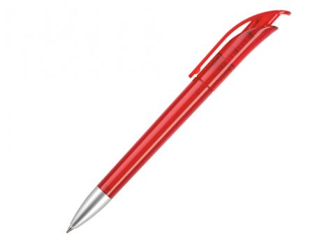 Ручка шариковая, пластик, красный, прозрачный Focus артикул FTS-1030