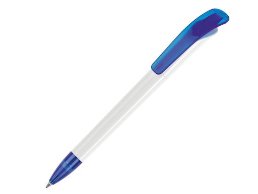 Ручка шариковая, пластик, белый/синий Focus артикул F-99/1020
