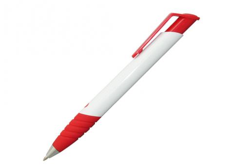 Ручка шариковая, пластик, белый/красный артикул 9868/RD