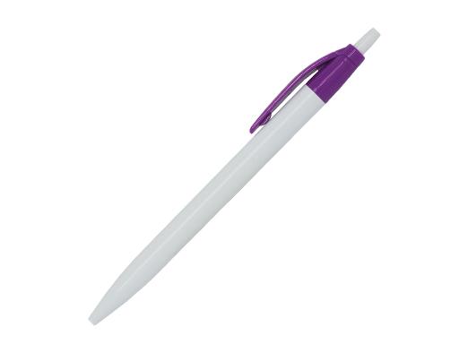 Ручка шариковая, Simple, пластик, белый/фиолетовый артикул 501010-A/VL