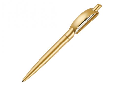 Ручка шариковая, пластик, золото Doppio артикул DPS-Gold