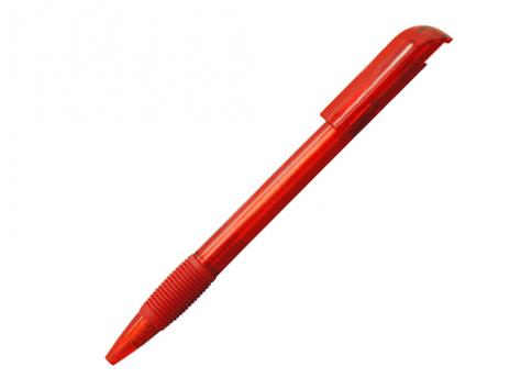 Ручка шариковая, пластик, прозрачный, красный артикул 6137/RD