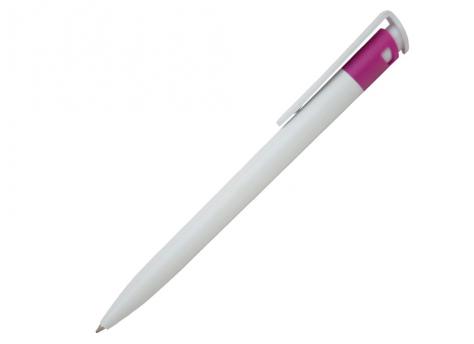 Ручка шариковая, пластик, белый/розовый артикул 9432/PK