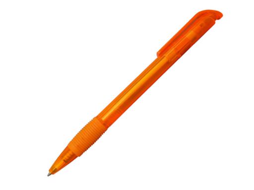 Ручка шариковая, пластик, прозрачный, оранжевый артикул 6137/OR