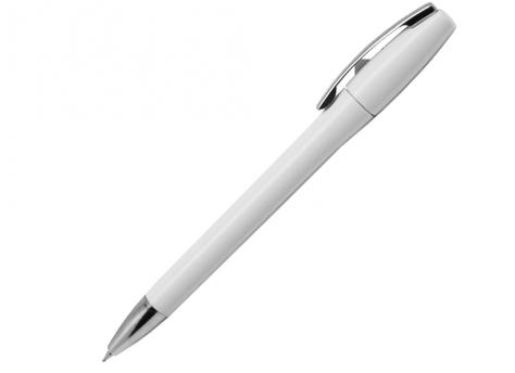 Ручка шариковая, пластик, белый/серебро, Lola артикул 301080-A/WT