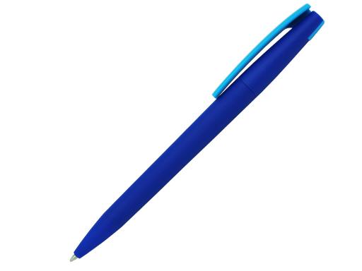 Ручка шариковая, пластик, софт тач, синий/голубой, Z-PEN Color Mix артикул 201020-BR/BU-286-LBU