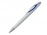 Ручка шариковая, пластик, белый/синий артикул 201055-A/BU