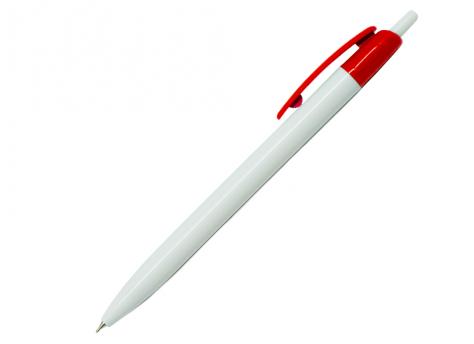 Ручка шариковая, пластик, белый/красный, Barron артикул 301040-A/RD