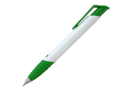 Ручка шариковая, пластик, белый/зеленый артикул 9868/GR