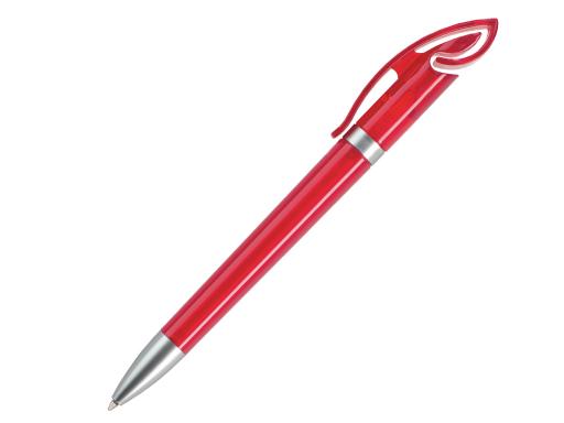 Ручка шариковая, пластик, красный, прозрачный Cobra артикул CTS-1030