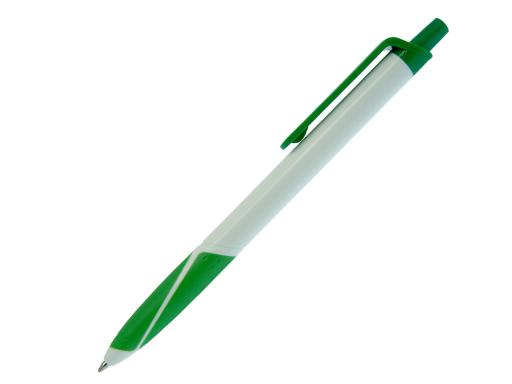 Ручка шариковая, пластик, резина, белый/зеленый, VIVA артикул AH5841/GR