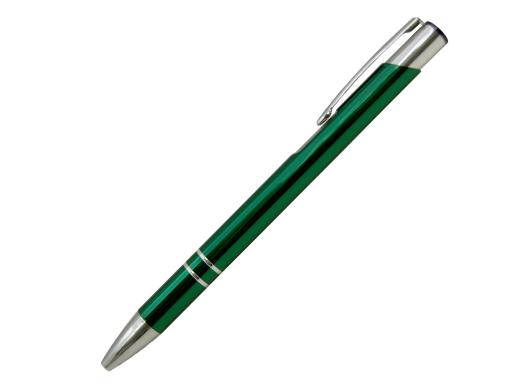 Ручка шариковая, COSMO, металл, зеленый/серебро артикул SJ/GR