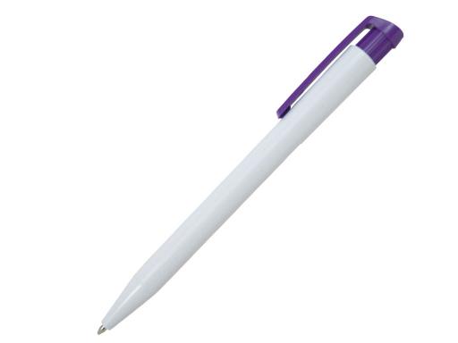 Ручка шариковая, пластик, белый/фиолетовый артикул DGR505WT/VT