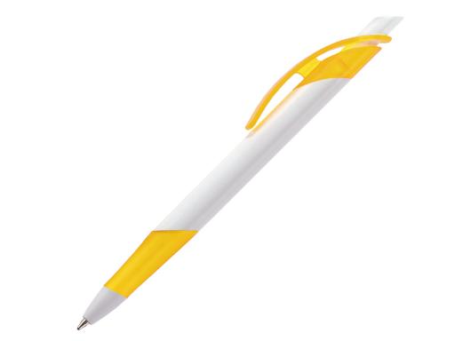 Ручка шариковая, пластик, белый/желтый Lotus артикул LO-99/1080