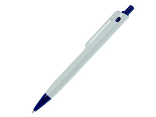 Ручка шариковая, пластик, белый/синий, YES артикул BP-6547B/BU