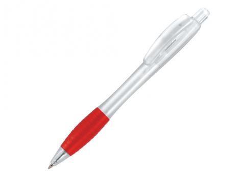 Ручка шариковая, пластик, прозрачный/красный Aston артикул AT-1099/1030