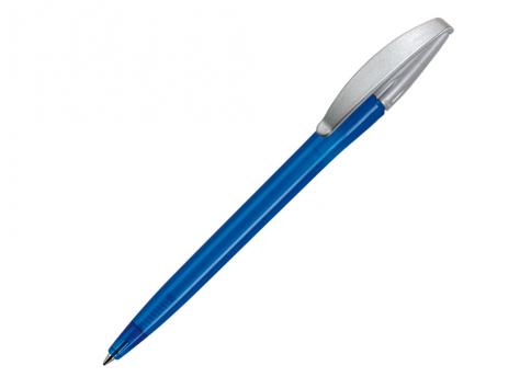 Ручка шариковая, пластик сатин, синий, прозрачный SLIM артикул SLTS-1020