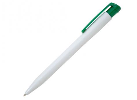 Ручка шариковая, пластик, белый/зеленый артикул DGR505WT/GR