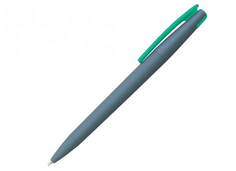 Ручка шариковая, пластик, софт тач, серый/зеленый, Z-PEN Color Mix артикул 201020-BR/GY-GR