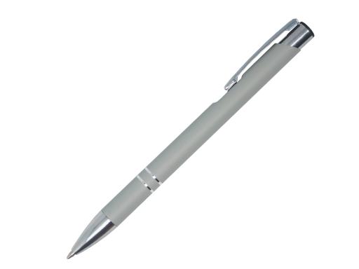 Ручка шариковая, COSMO Soft Touch, металл, светло-серый артикул SJ/R-LGY