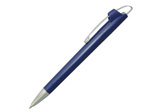 Ручка шариковая, пластик, синий/серебро, АУРА артикул 201019-A/BU